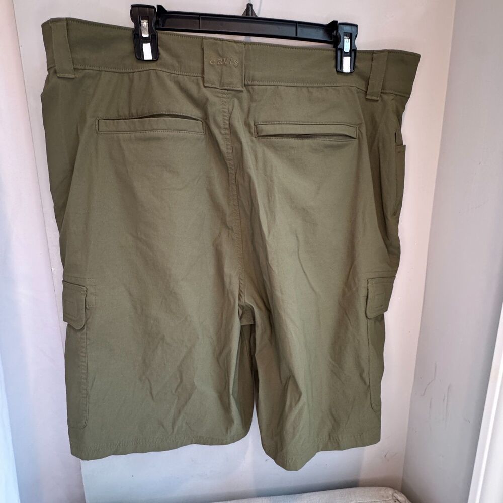Orvis Men’s Size 40 Cargo Fishing Shorts Green Khaki Comfort Waistband Outdoor - Picture 5 of 11